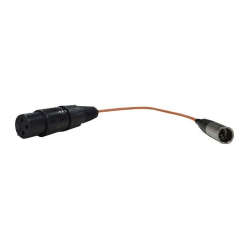 Adaptador XLR hembra a mini mic macho